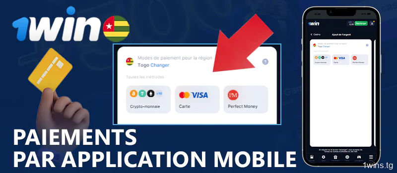 Méthodes de paiement disponibles dans l'application mobile 1Win pour les joueurs du Togo