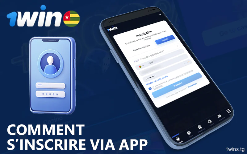 Instructions sur la façon de s'enregistrer dans l'application 1Win pour les joueurs du Togo