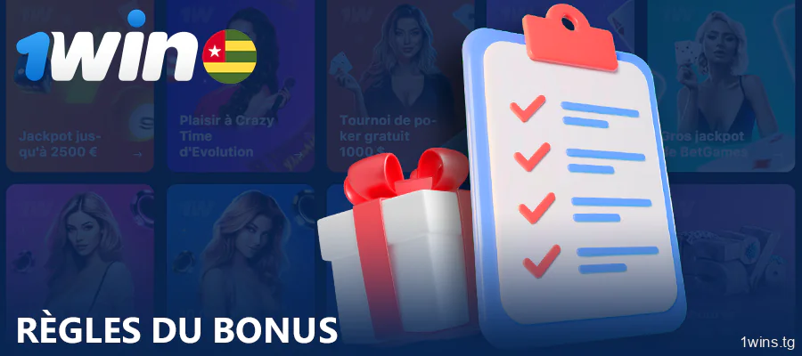 Règles du bonus 1Win pour les joueurs du Togo