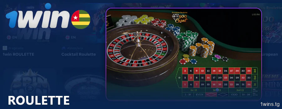 Jouez à la roulette sur 1Win Casino