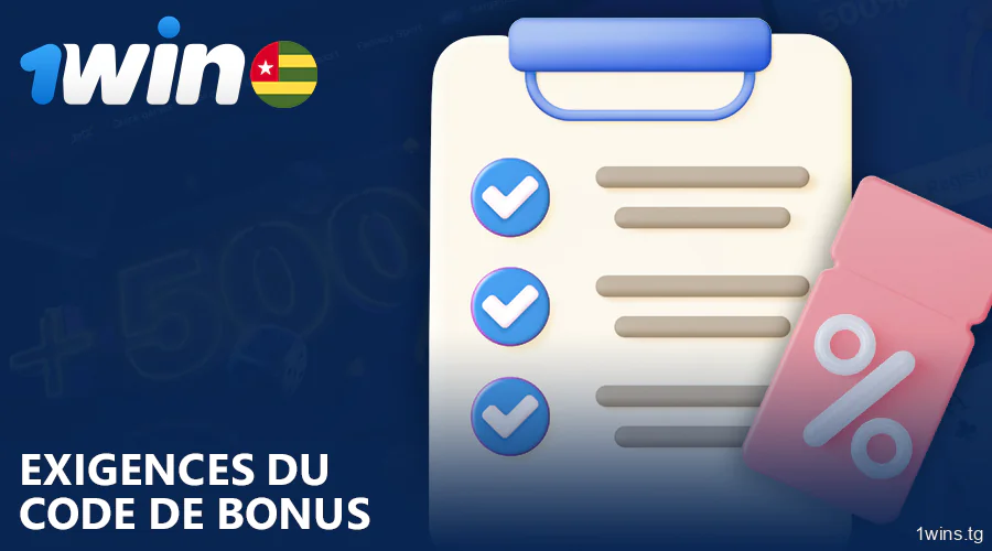 Règles d'utilisation du code promo 1Win au Togo