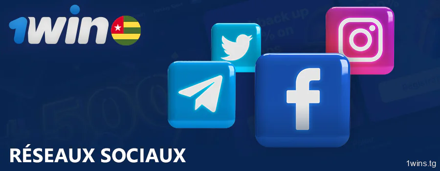 Suivez 1Win Togo sur les réseaux sociaux