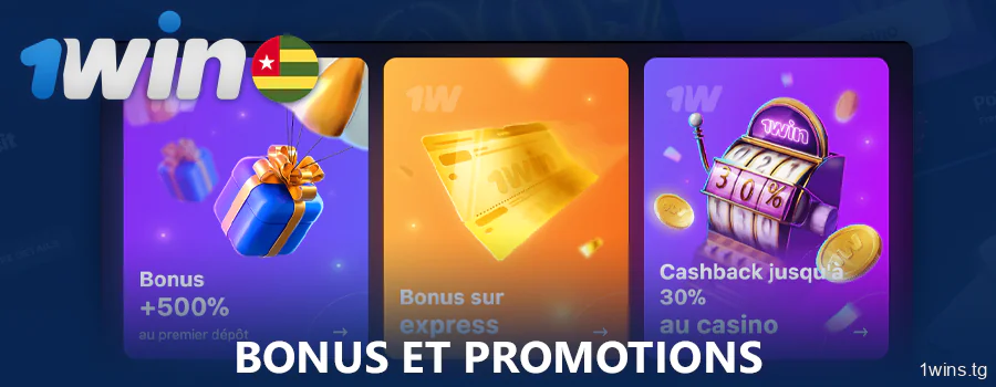 1Win bonus pour les joueurs du Togo