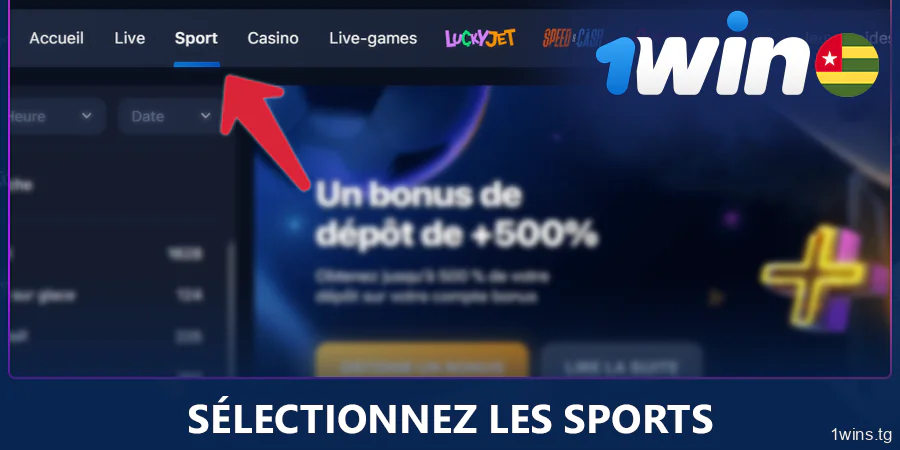 Aller à la section sportive de 1Win