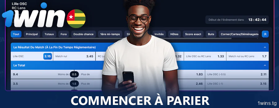 Commencer à parier sur 1Win au Togo