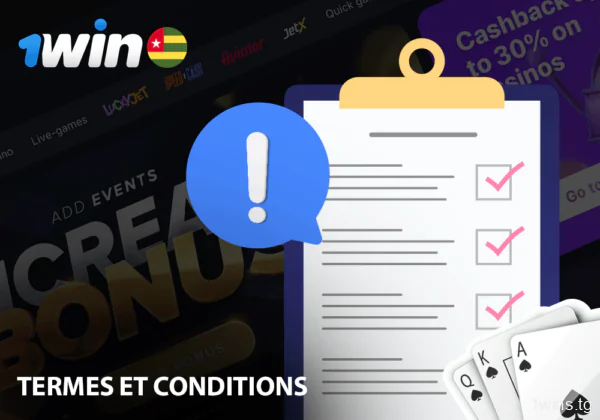 Conditions pour les utilisateurs de 1win Togo