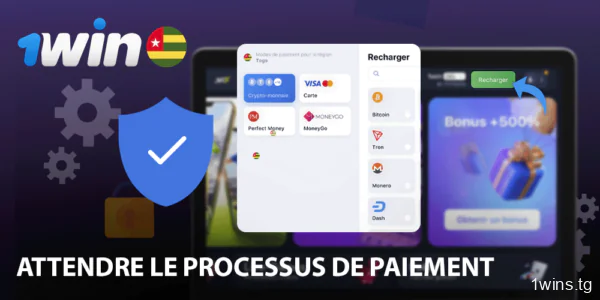 Attendez la confirmation de la vérification de 1win et lancez le processus de paiement
