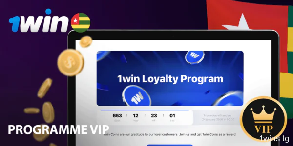 Avantages du programme VIP de 1win au Togo