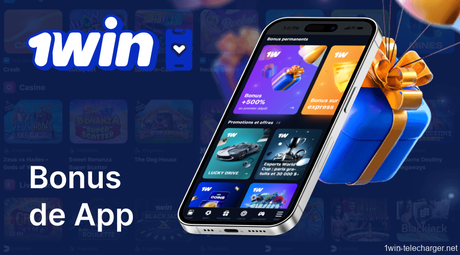 Les meilleures promotions et bonus sont sur l'application 1win