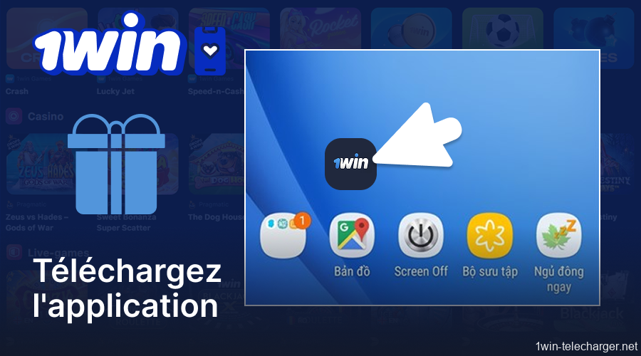 Visitez le site Web de 1win pour télécharger l'application