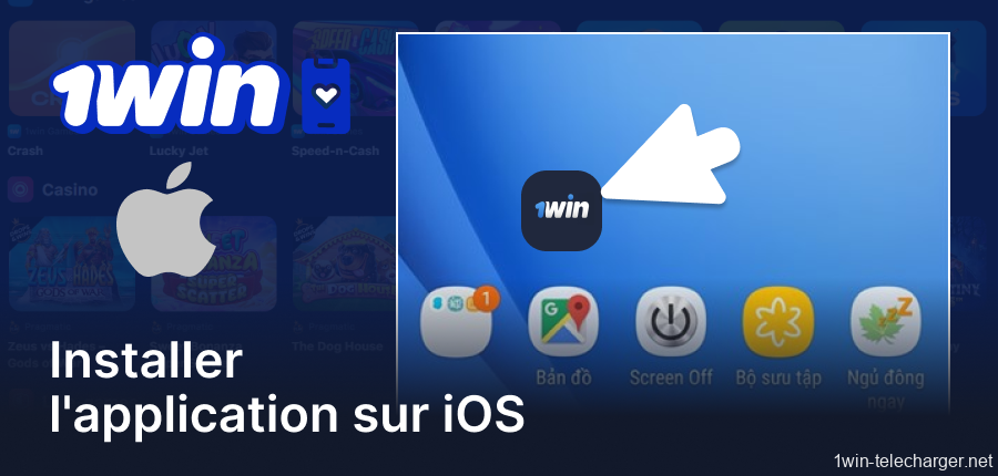 Étapes pour installer l'application 1win sur votre appareil iOS