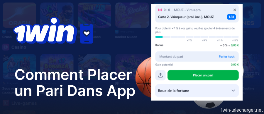 Un guide pour placer des paris à l'aide de l'application 1win